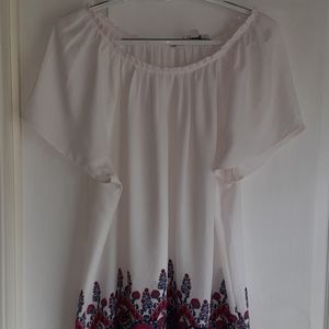 Loft white blouse